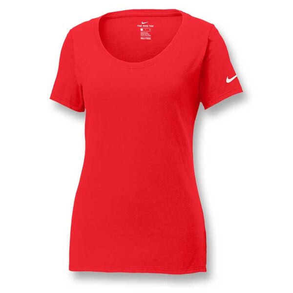 Ladies Dri FIT Cotton/Poly Scoop Neck Tee Thumbnail